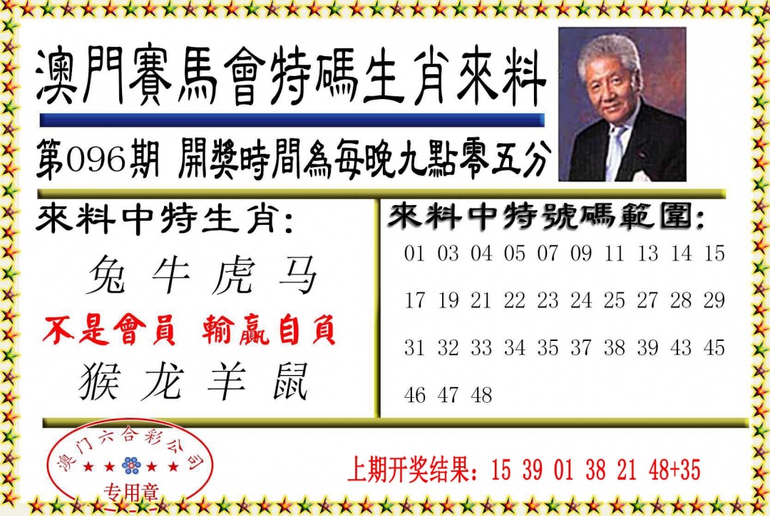 096期特码生肖来料[图]